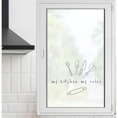vinilo ventana cocina - My rules